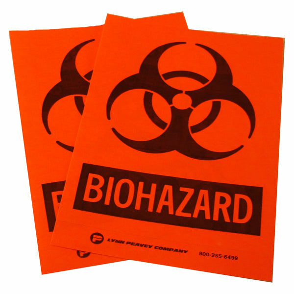 Biohazard Label Large Format 4 X 5
