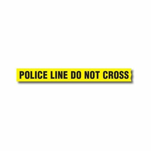 Police Line Do Not Cross Barricade Tape Pattern Thermal Tumbler