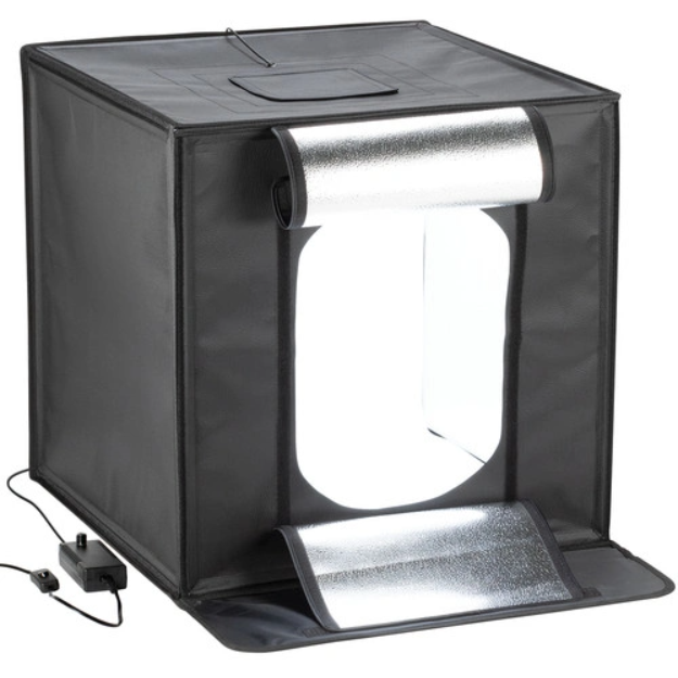 Led Desktop Studio (light Tent) With Back Drop Material