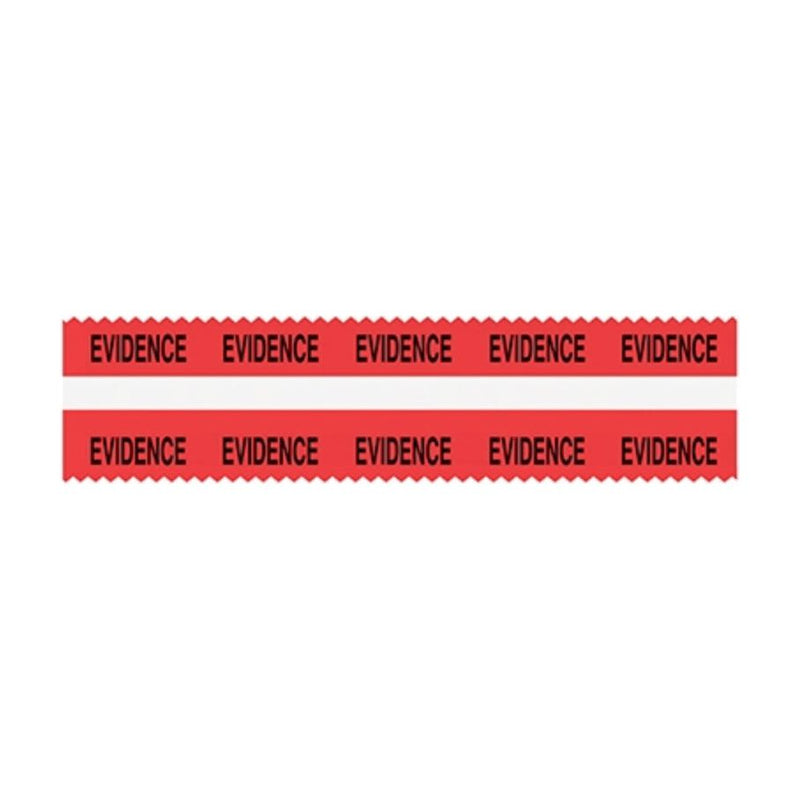 Red SIRCHMARK Evidence Tape with White Strip Wide 54 ft