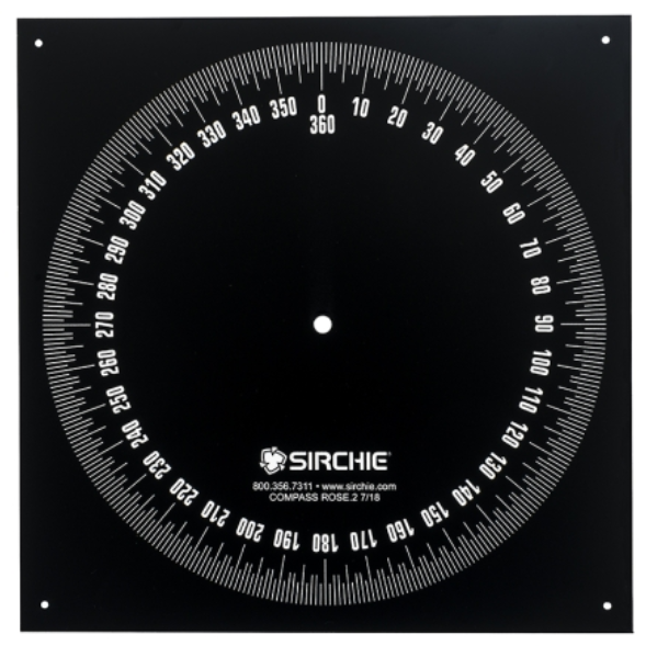 Forensic Compass Compass Rose/Azimuth Board