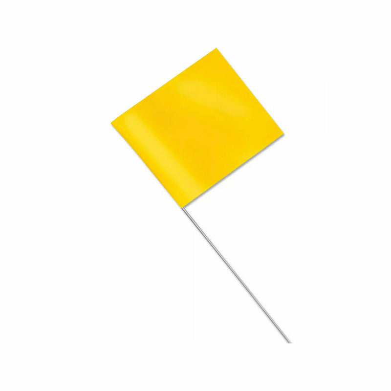 Marking flags (2.5 x 3.5 Flag), 21”. Metal Stake (100)