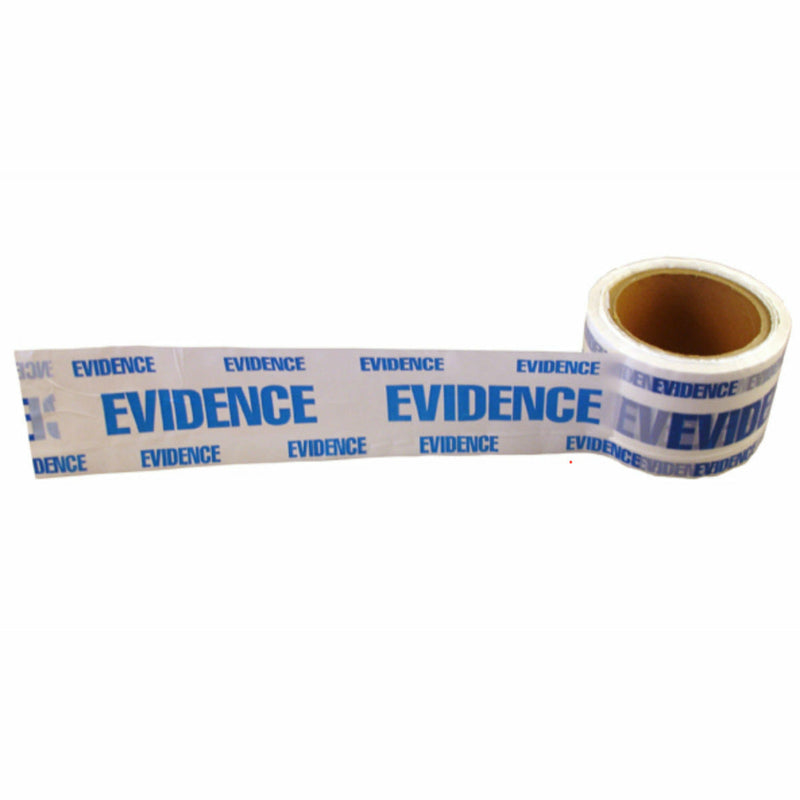 Box-Sealing Evidence Tape (Blue on White) 55’ roll