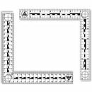 18cm x 18cm Dual Edge Corner Square - Latent Forensics