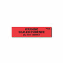 WARNING/SEALED EVIDENCE Labels 1 inch x 4 inch (Roll of 250)