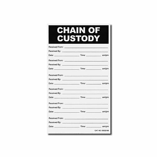 Chain of Custody Labels