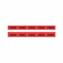 Red SIRCHMARK Evidence Tape with White Strip Wide 54 ft