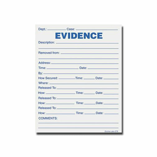 Crime Scene Evidence Label Printable Evidence Templates For Crime Role