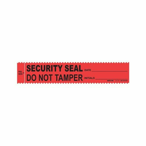 Red Security Seal Evidence Integrity Strips