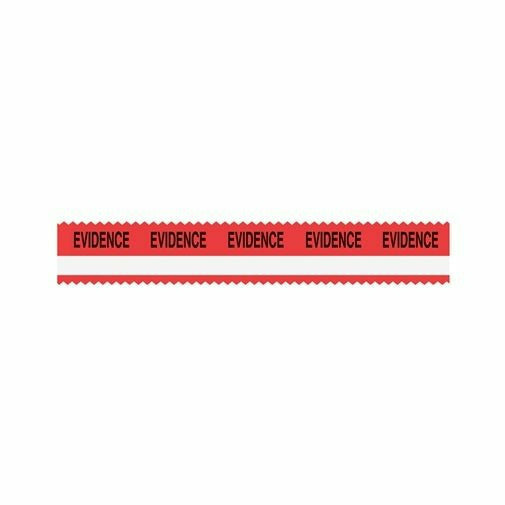 Sirchie E-Z Peel Tape with White Stripe Red/White (Evidence) 108 ft on 1 inch core