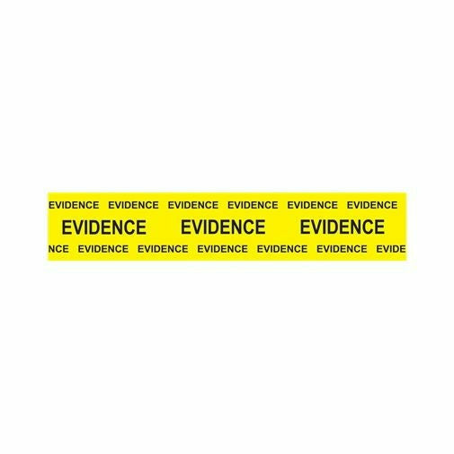 Box Sealing Evidence Tape (Black on Yellow) 2 inch x 165 ft