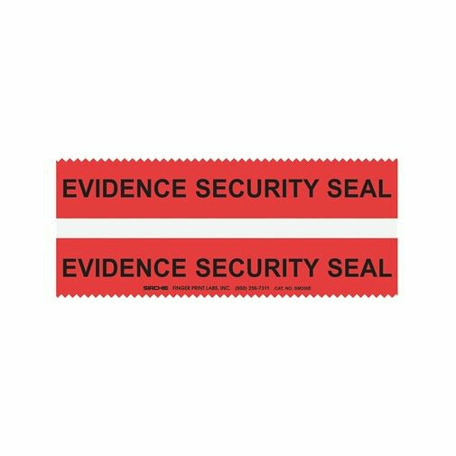 SIRCHIE Red Evidence Integrity Strips with White Stripe 2 7/8 inch x 7