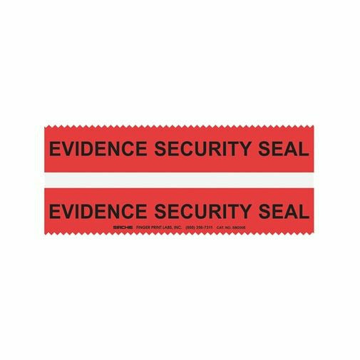 SIRCHIE Red Evidence Integrity Strips with White Stripe 2 7/8 inch x 7 1/2 inch