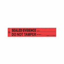 Red Evidence Integrity Strips (Sealed Evidence) 1 3/8 inch x 7 inch