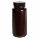 Plastic Amber Nalgene Bottle (Wide Mouth)