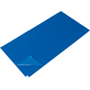 Clean Room Mat, 1.57 mils Thick, 3' L x 2' W, Blue