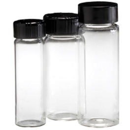 20 ml Vial - 10 Class: Container, cap and solid Teflon capliner (sold in packs of 72)