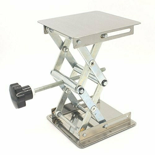 4×4” Scientific Lab Jack Aluminum Lab Lifting Platform Stand Rack Scissor Lab-Lift Lifter
