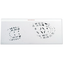 Hinged Footprint Residue Lifter - 6" x 15" - 12/pkg