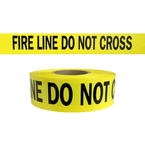"Fire Line Do Not Cross" Barrier Tape, 3" x 1000'