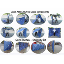 Sheerspeed Privacy Screen Pack (Full Height) 1.9 m (h) x 3.6 m (w), BLACK