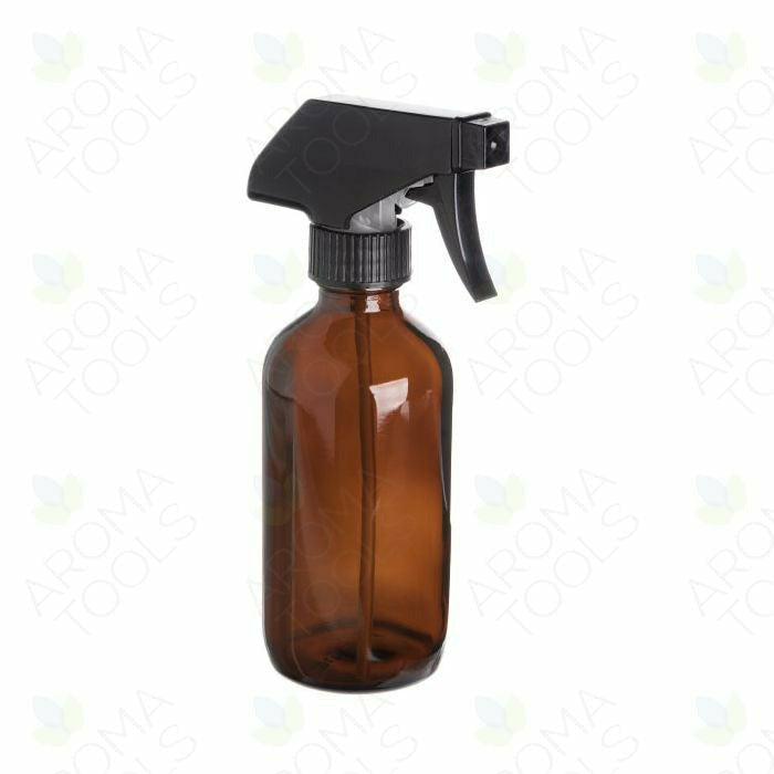 8 oz. Amber Glass Bottle with Sprayer