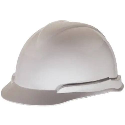 MSA  Super-V® Hard Hat, Ratchet Suspension, White
