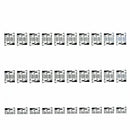 Blank Adhesive Labels With 2 cm Scale