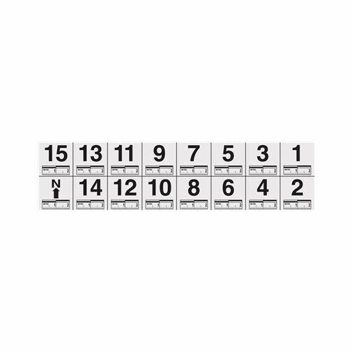 Adhesive Numbers 1-10 With 4 cm Scale, 10 Sets