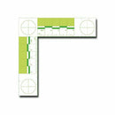 L Shape ABFO Fluorescent Photo Scales, metric (8 cm x 8 cm) 5/pack