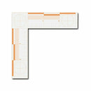 L Shape ABFO Fluorescent Photo Scales, metric (8 cm x 8 cm) 5/pack