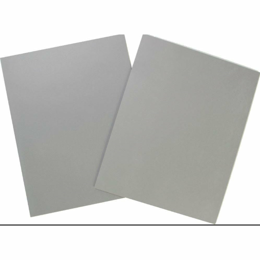 18 Grey Cards (8" x 10")
